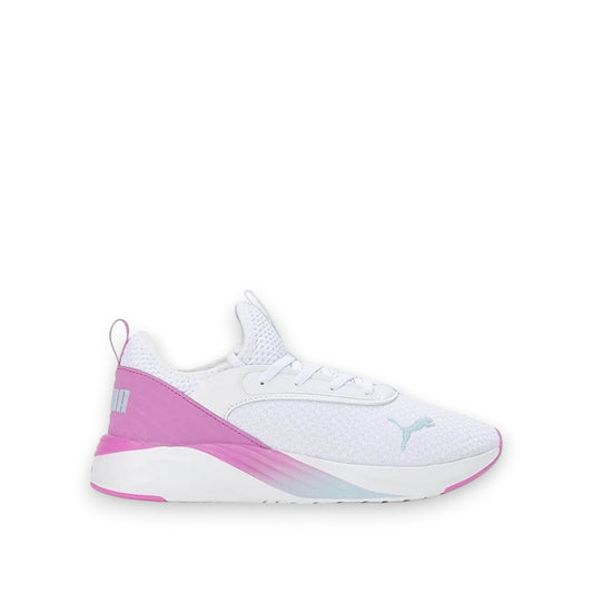 PUMA WOMENS SOFTRIDE RUBY LUXE - WHITE/ELECTRIC ORCHID