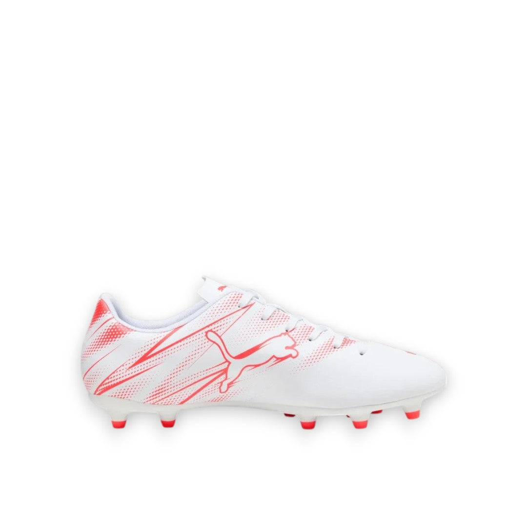 PUMA ATTACANTO FG/AG - WHITE/FIRE ORCHID