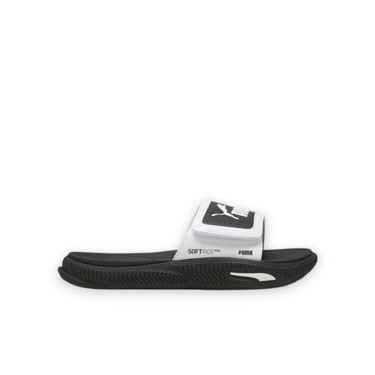 PUMA SOFTRIDEPRO SLIDE 24 V - WHITE/BLACK