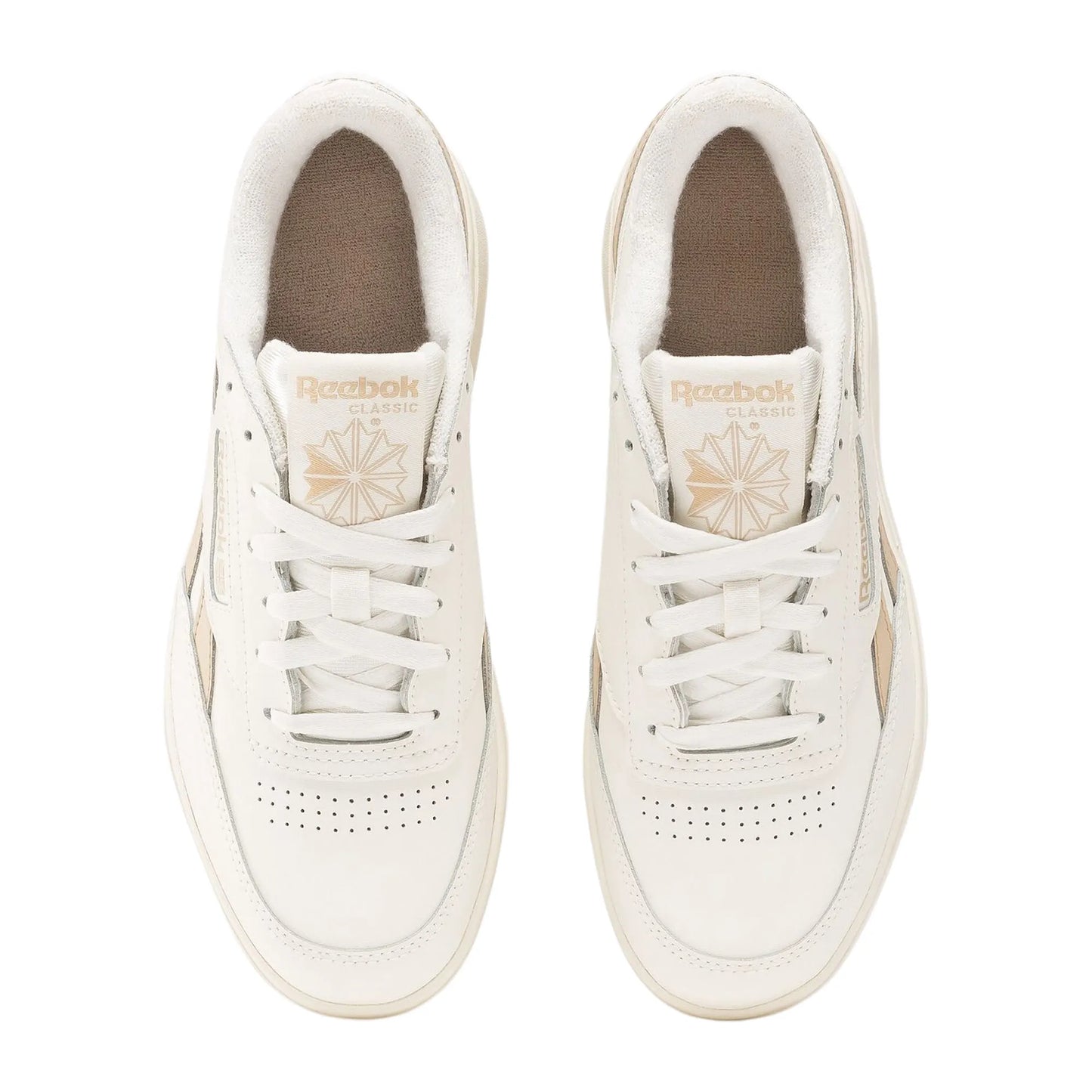 REEBOK WOMENS CLUB C DOUBLE REVENGE - BEIGE/WHITE