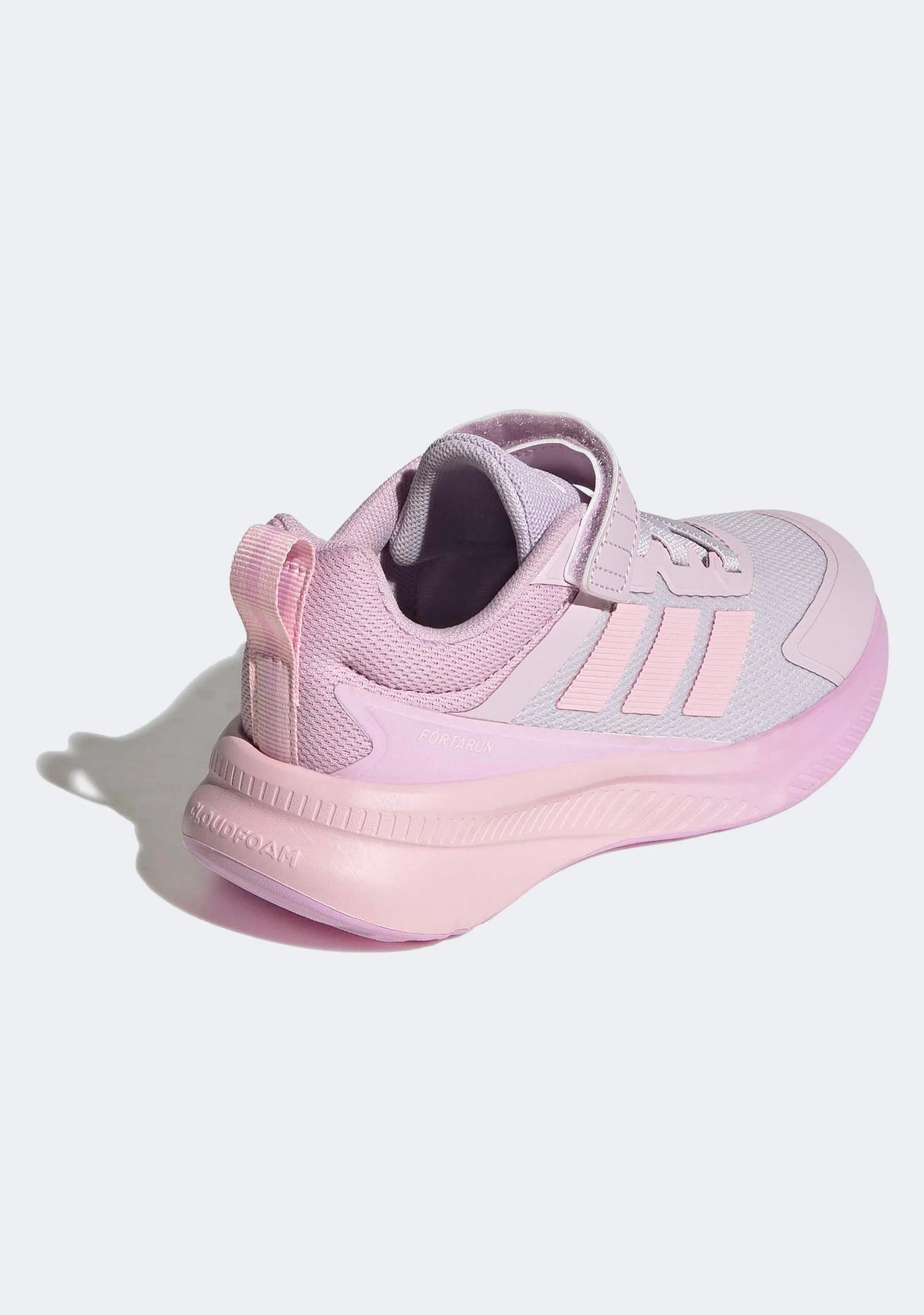 ADIDAS KIDS FORTARUN 4.0 ELASTIC LACE - Ice Lavender / Clear Pink / Bliss Lilac