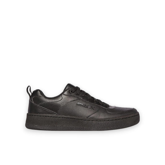 SKECHERS WOMENS SPORT COURT 92 - BLACK/BLACK
