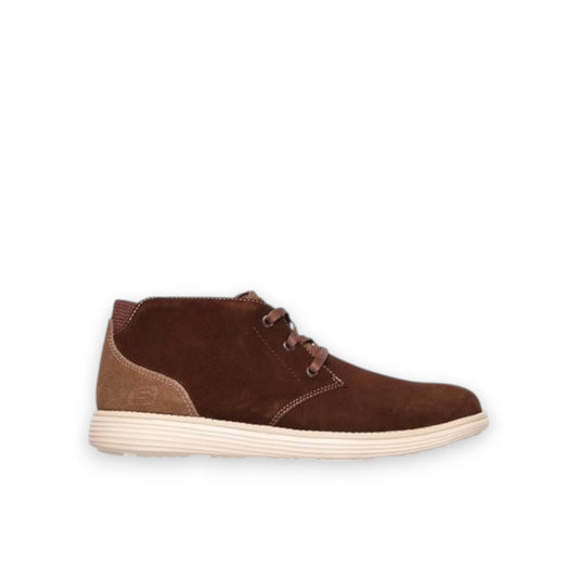 SKECHERS MENS STATUS ROLANO - BROWN