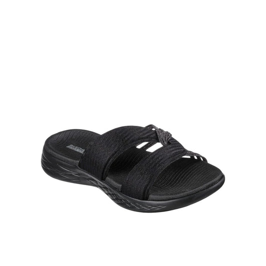 SKECHERS WOMENS ON THE GO 600 GRACEFUL - BLACK/GREY