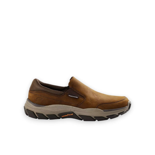 SKECHERS MENS RESPECTED CALUM - DARK BROWN