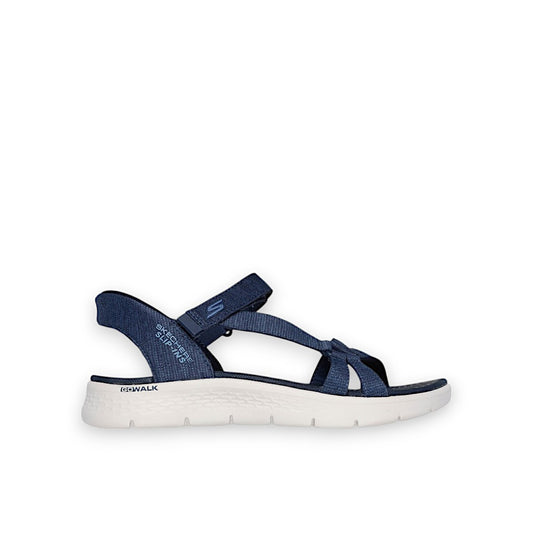 SKECHERS WOMENS SLIP-INS GO WALK FLEX SANDAL - NAVY
