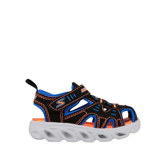 SKECHERS INFANT S LIGHTS: HYPNO-SPLASH N PLAYB - BLACK/BLUE/ORANGE