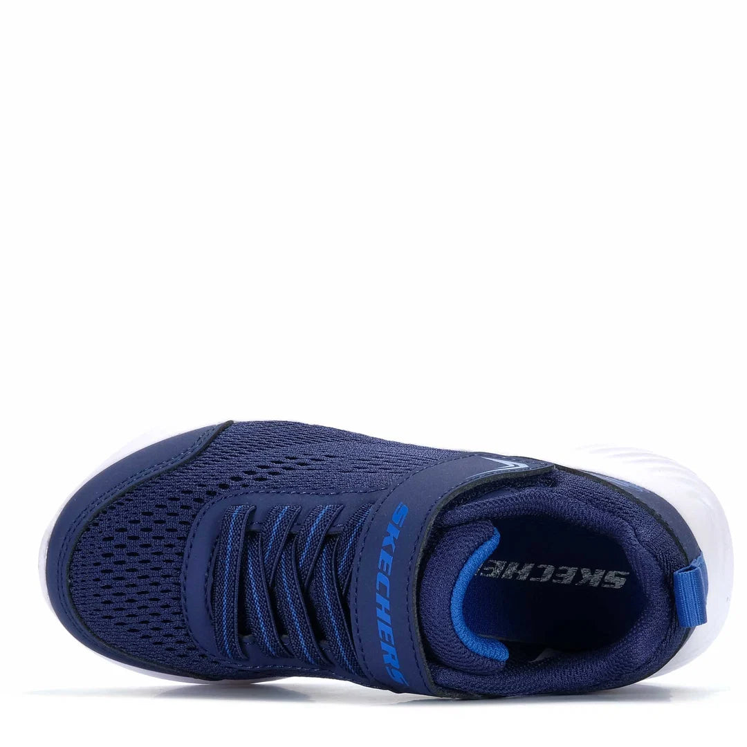 SKECHERS KIDS BOUNDER QUANTARUN - NAVY