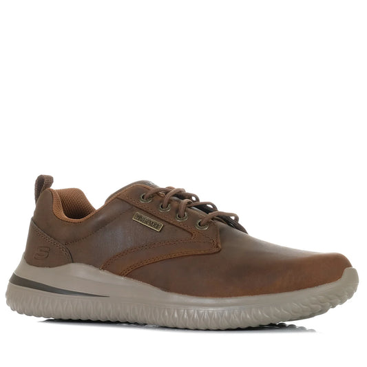 SKECHERS DELSON 3.0 GLAVINE - DARK BROWN