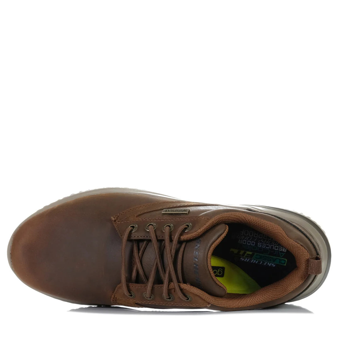 SKECHERS DELSON 3.0 GLAVINE - DARK BROWN