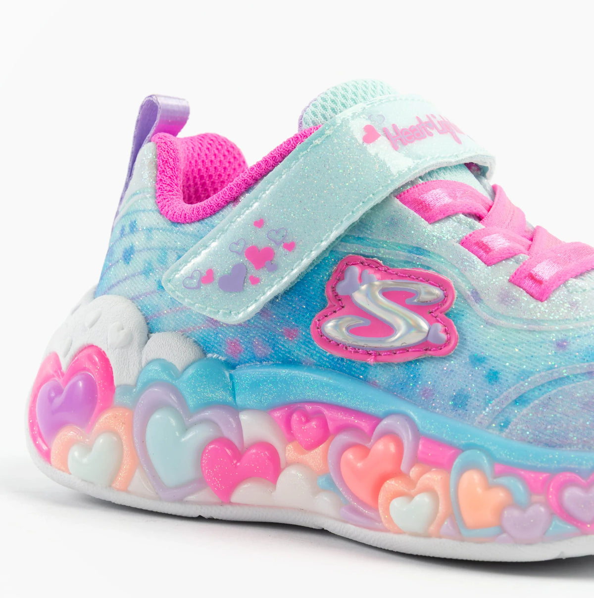 SKECHERS INFANT LIGHT UP ETERNAL LIGHTS - LIGHT BLUE/MULTI