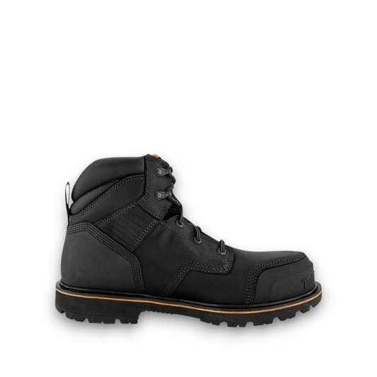 TIMBERLAND PRO BALLAST 6 Inch Steel Toe Leather Work Boots - Black