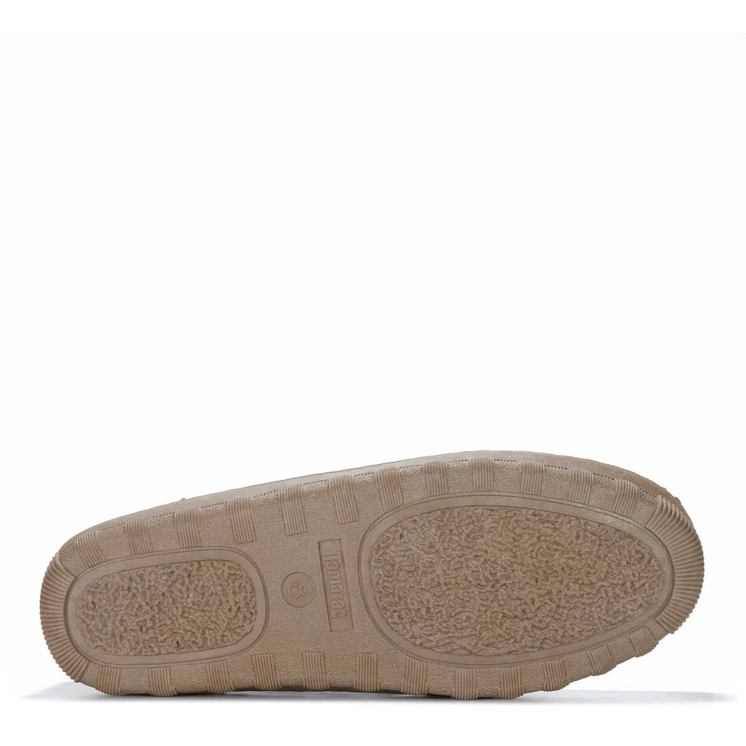 TAMARAC DEERSKIN MOCC FLEECE SLIPPERS - ALL SPICE