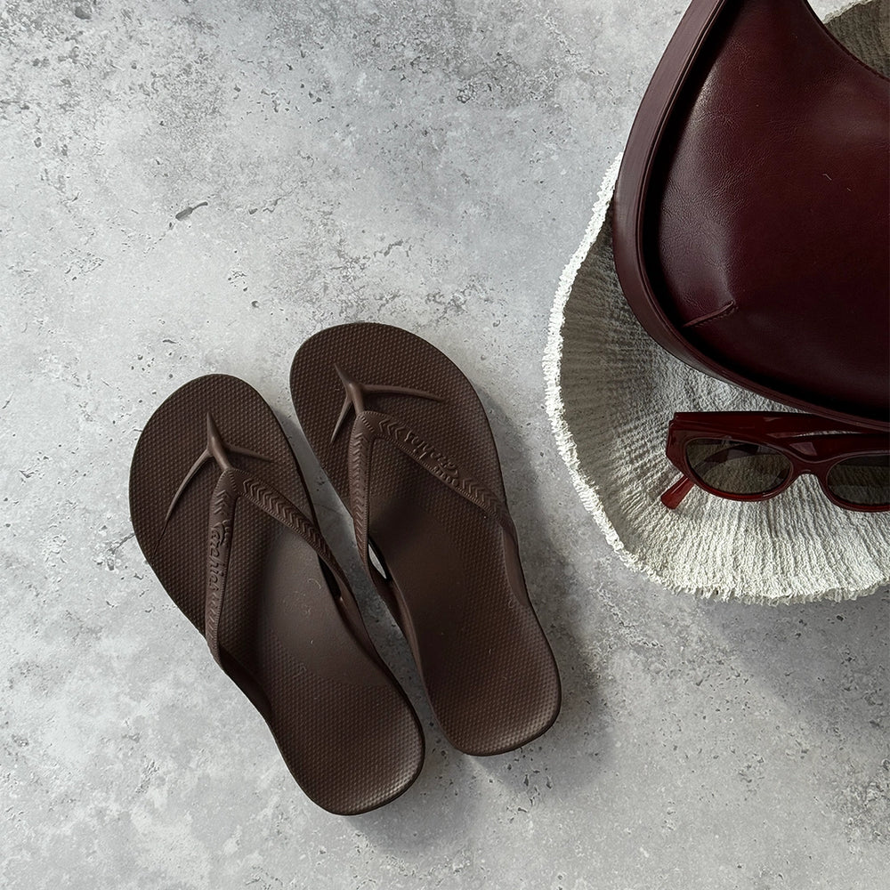 ARCHIES ARCH SUPPORT JANDALS - BROWN