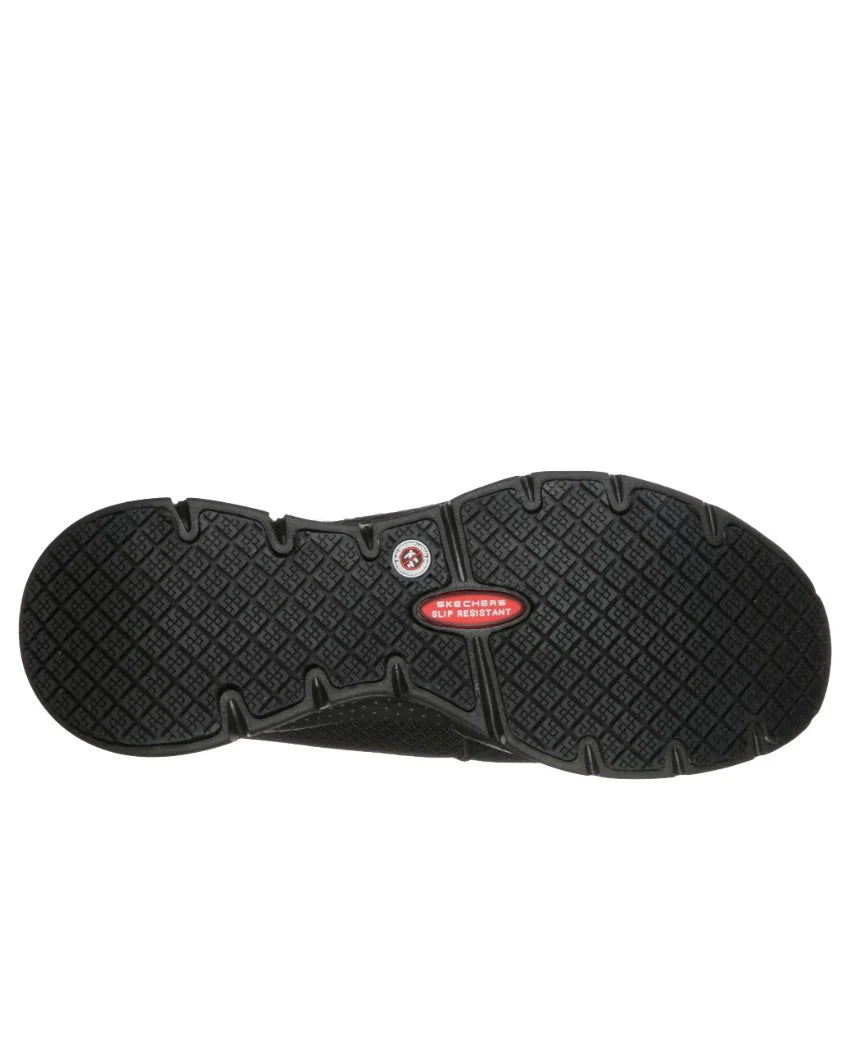 SKECHERS MENS ARCH FIT SR TINEID - BLACK