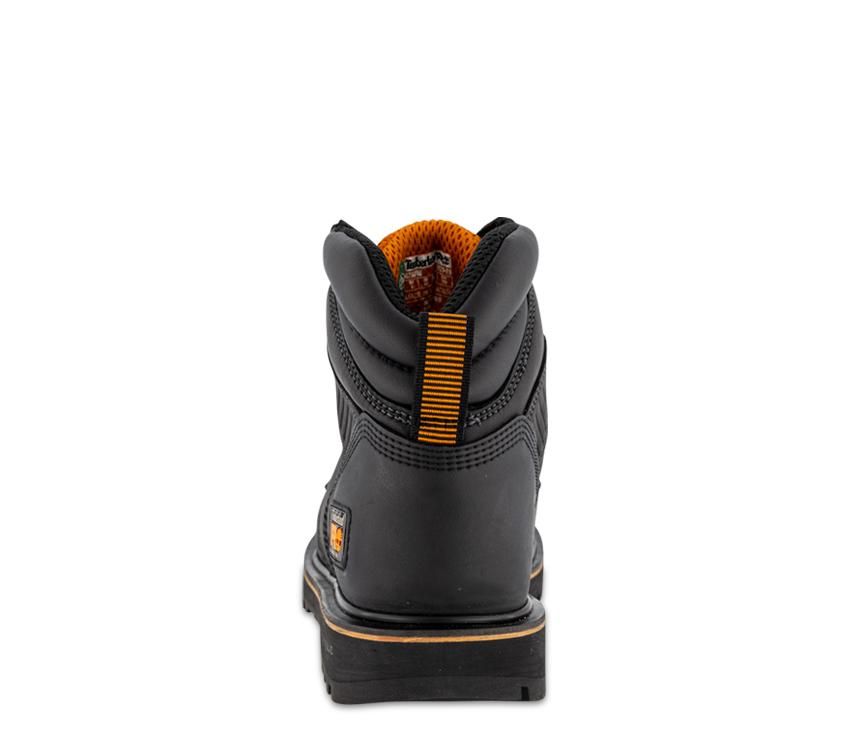 TIMBERLAND PRO BALLAST 6 Inch Steel Toe Leather Work Boots - Black