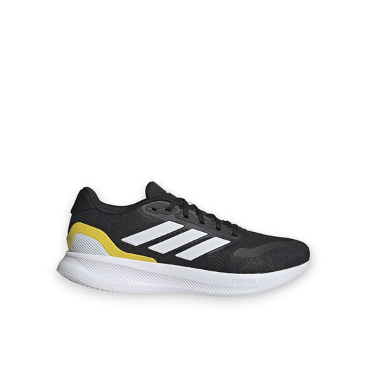 ADIDAS RUNFALCON 5 - Core Black / Cloud White / Yellow