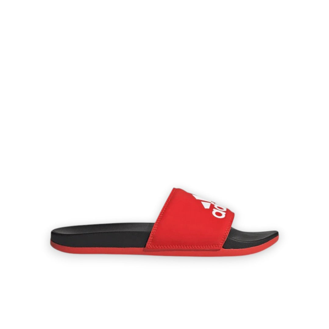 ADIDAS ADILETTE COMFORT SLIDES - ACTIVE RED / CLOUD WHITE / CORE BLACK