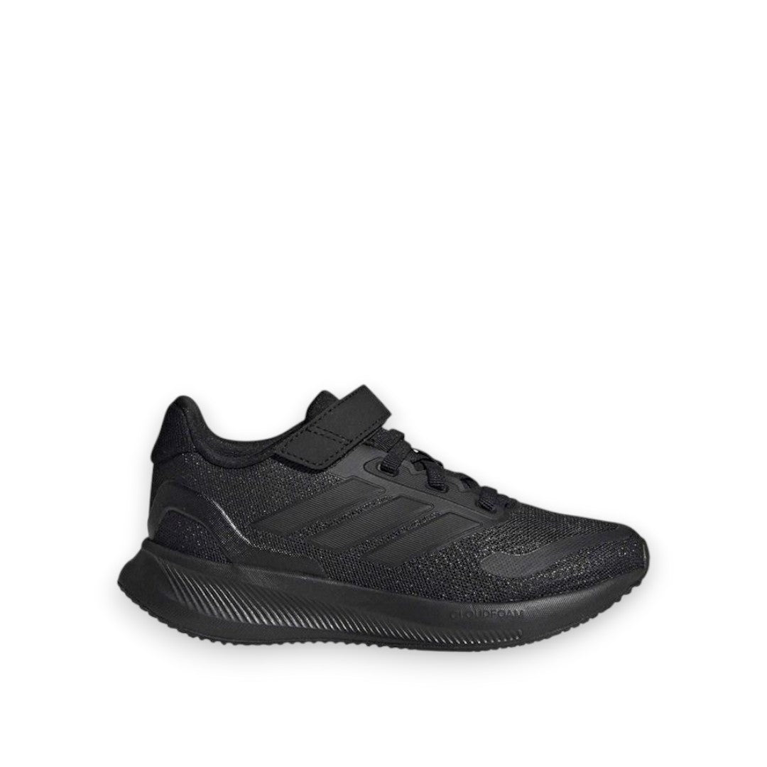 ADIDAS KIDS RUNFALCON 5 ELASTIC - BLACK/BLACK