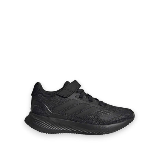 ADIDAS KIDS RUNFALCON 5 ELASTIC - BLACK/BLACK