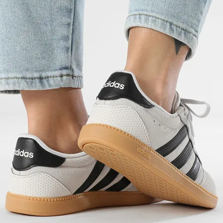 ADIDAS WOMENS BREAKNET SLEEK - Grey One / Core Black / Core Black