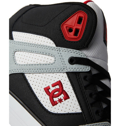 DC PURE HIGH TOP - BLACK/GREY/RED