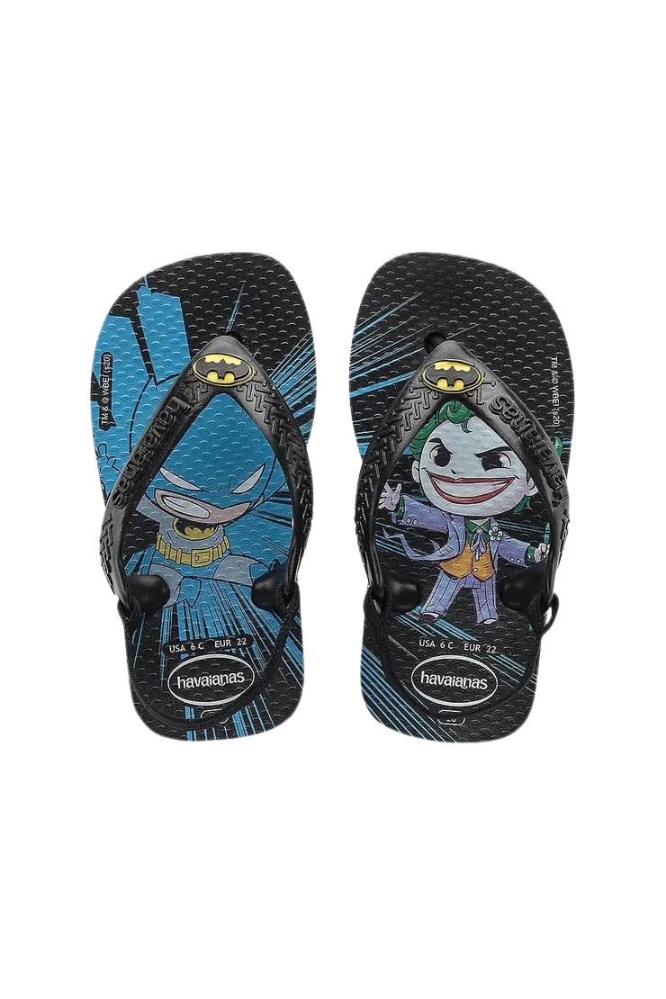 HAVAIANAS INFANT HEROES BATMAN - BLACK