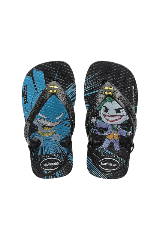 HAVAIANAS INFANT HEROES BATMAN - BLACK