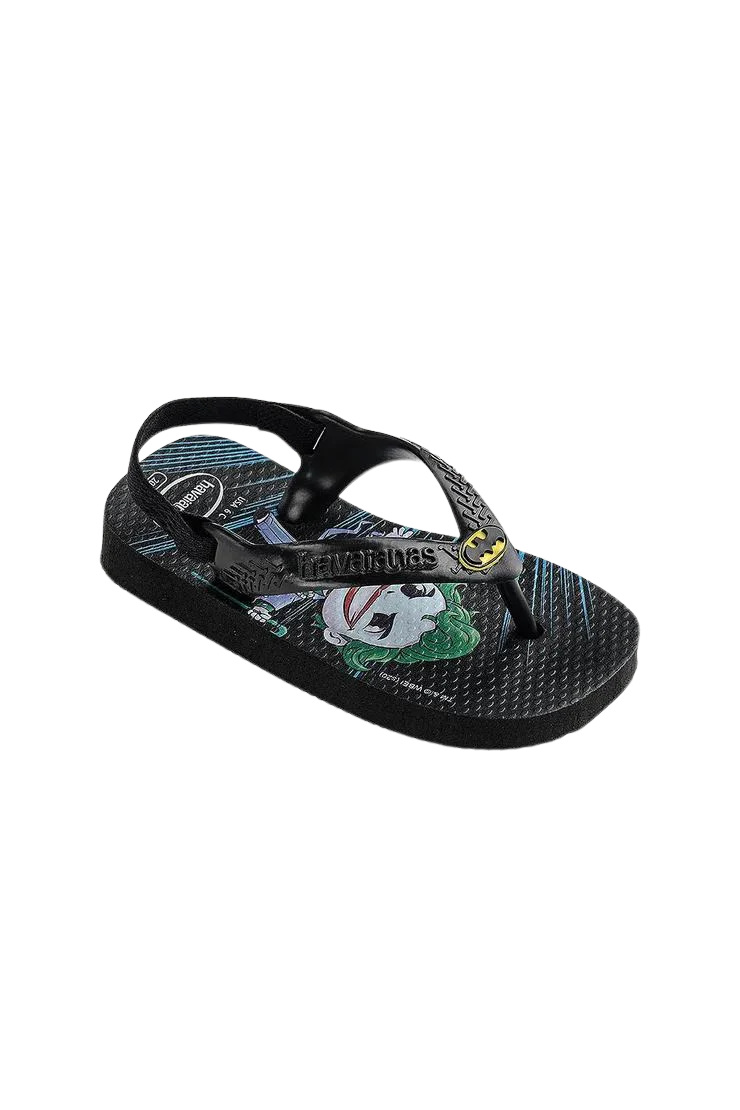 HAVAIANAS INFANT HEROES BATMAN - BLACK