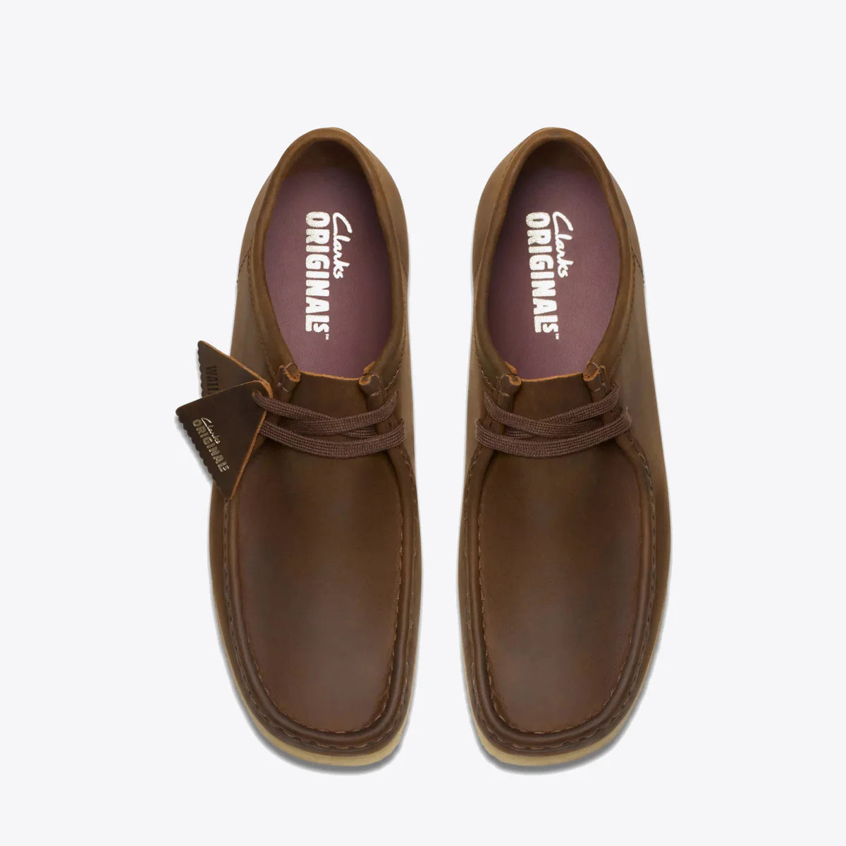 CLARKS WALLABEE SHOE LEATHER - BEESWAX