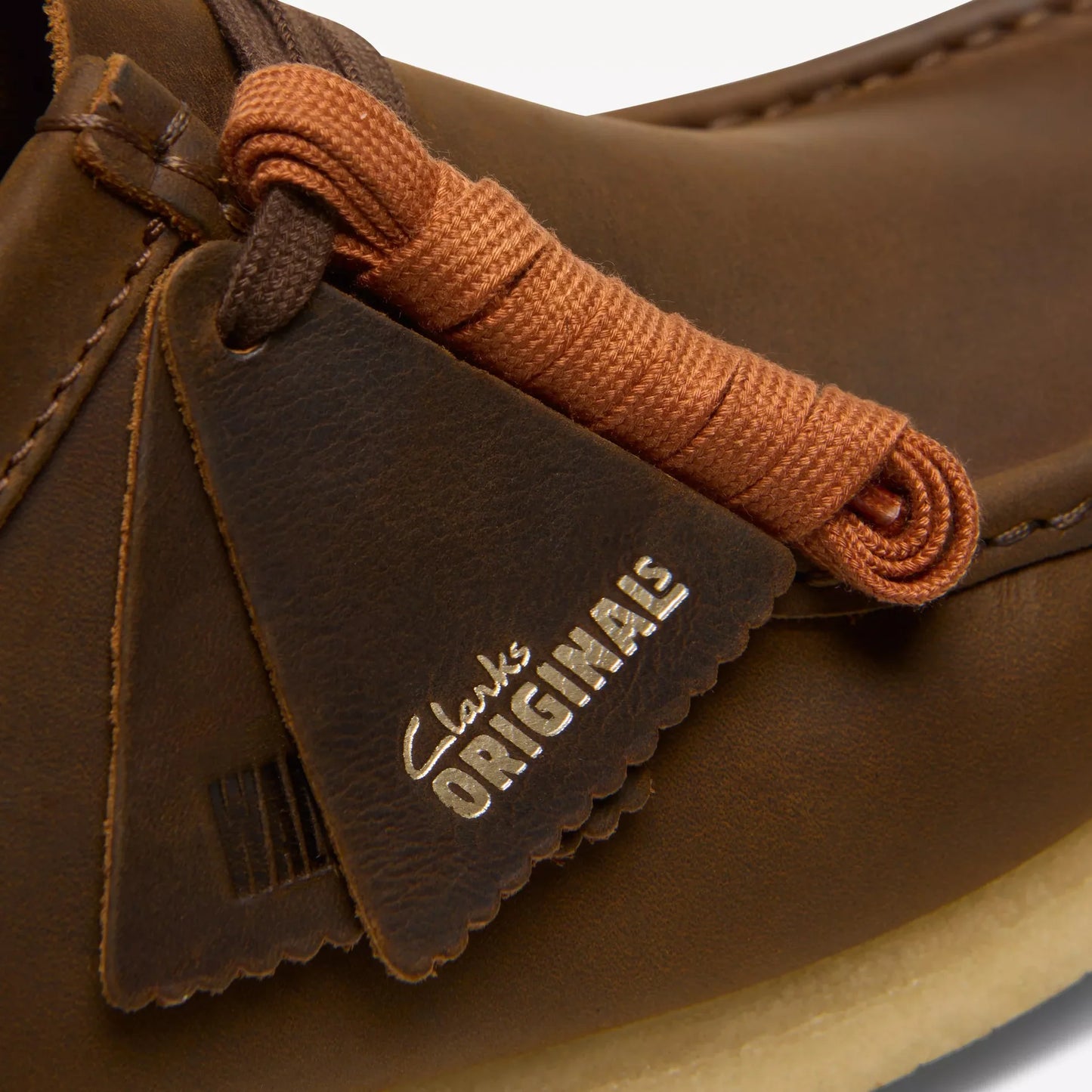 CLARKS WALLABEE SHOE LEATHER - BEESWAX