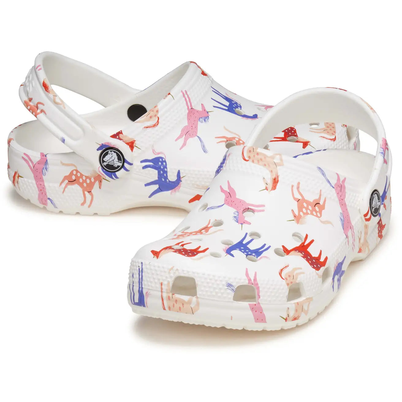 CROCS KIDS CLASSIC CHARACTER PRINT CLOG - UNICORN