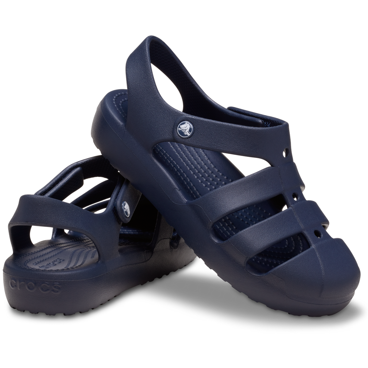 CROCS INFANT FISHERMAN SANDALS - NAVY