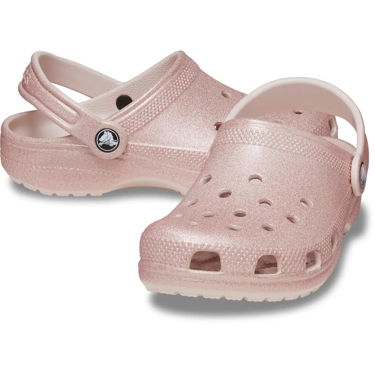CROCS KIDS CLASSIC GLITTER CLOG - QUARTZ