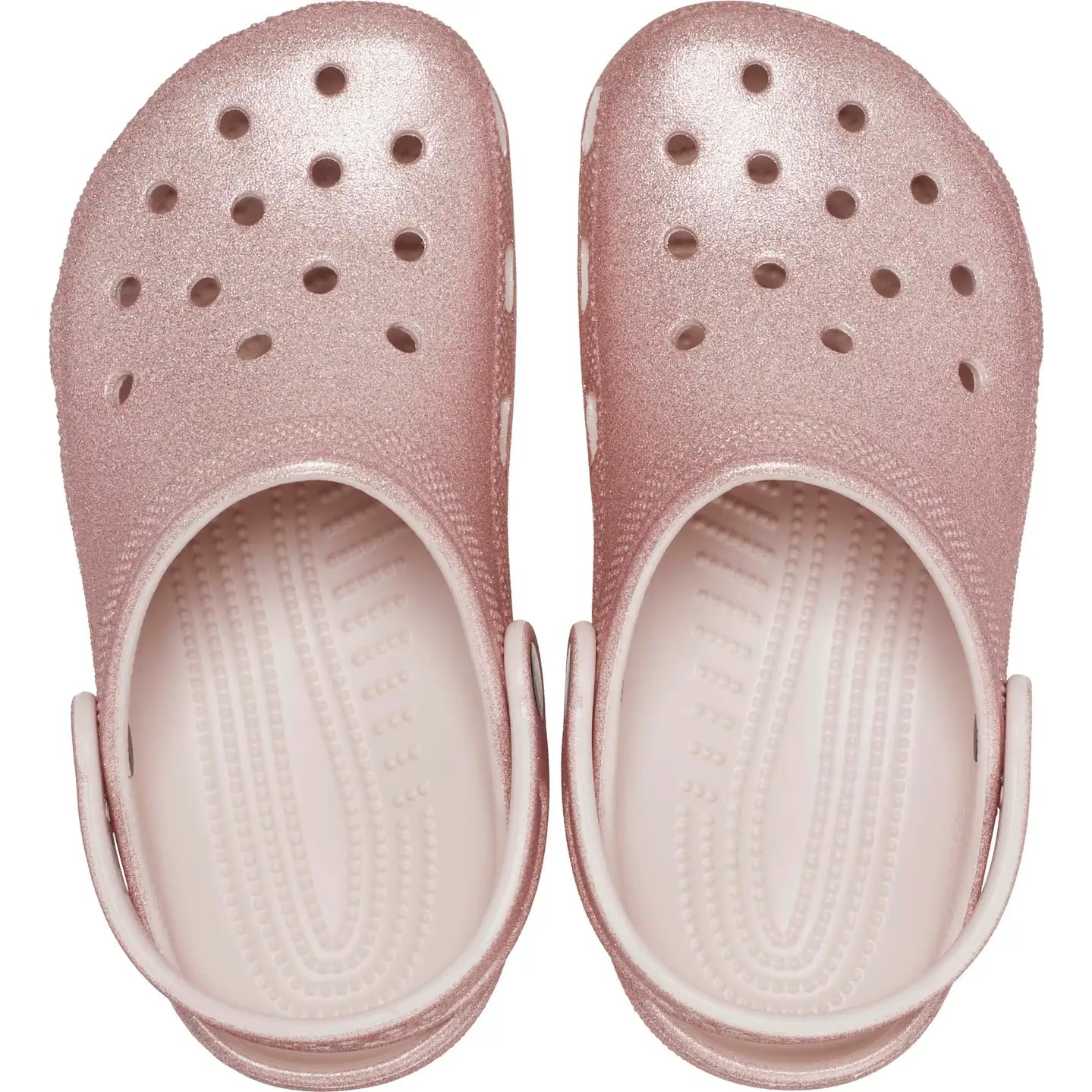 CROCS KIDS CLASSIC GLITTER CLOG - QUARTZ