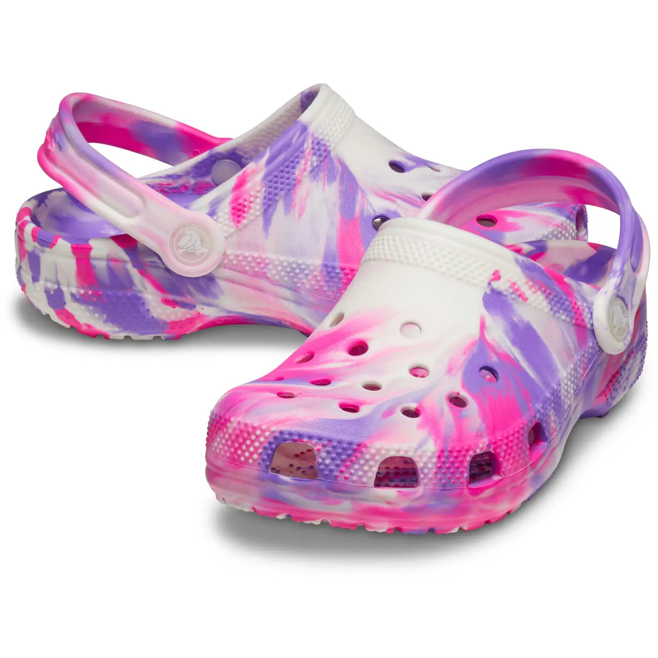 CROCS KIDS CLASSIC CLOG MARBLED - PINK CRUSH/MULTI
