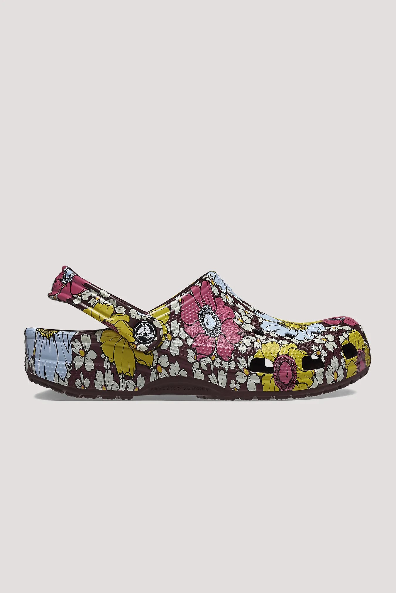 CROCS CLASSIC RETRO FLORAL CLOG - DARK CHERRY/MULTI