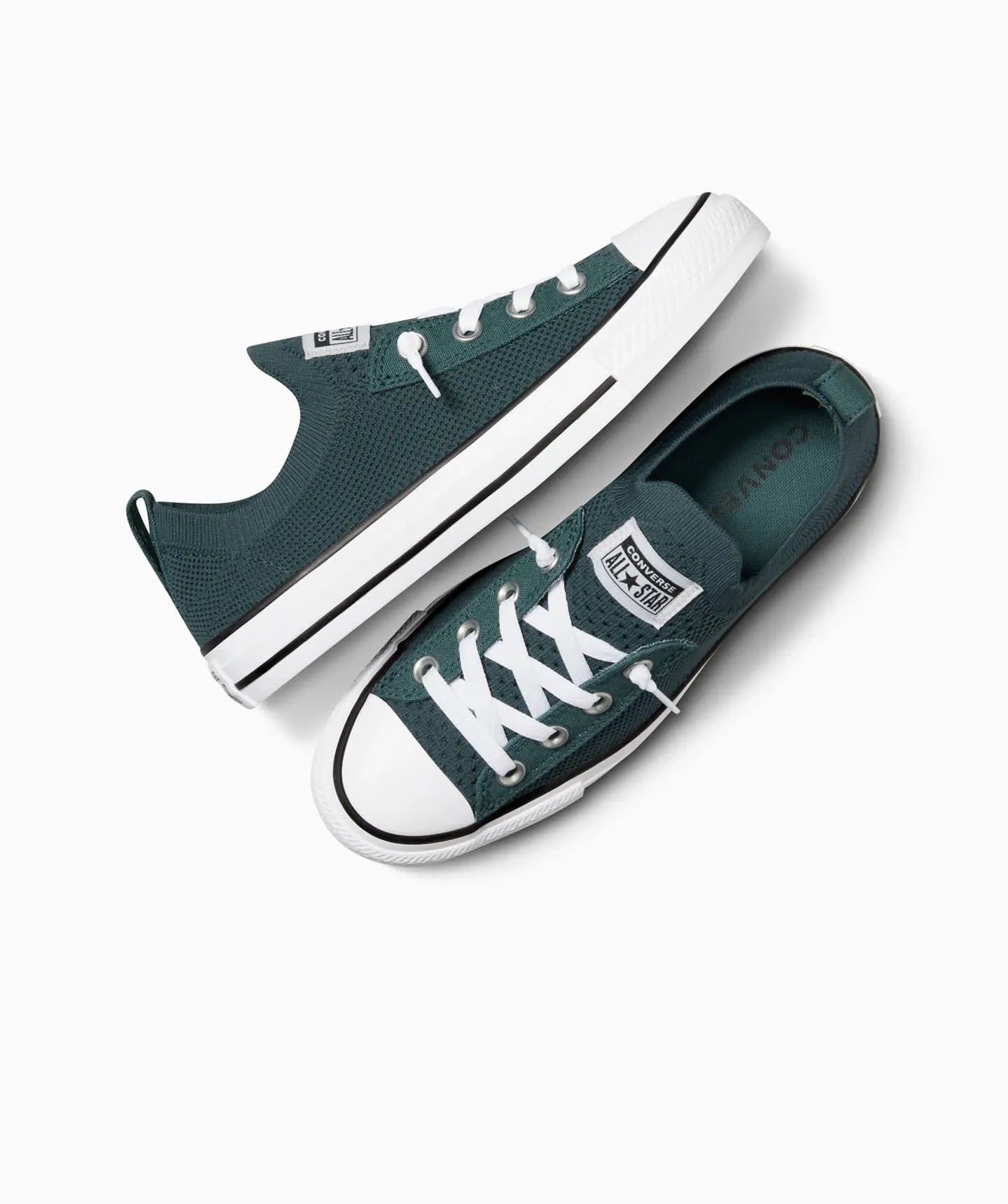 CONVERSE WOMENS Chuck Taylor All Star Shoreline Knit Slip Low Top - True Nature/White/Black