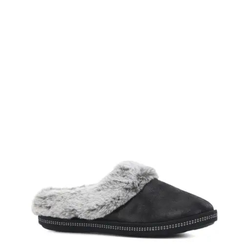 SKECHERS WOMENS COZY CAMPFIRE LOVELY LIFE - BLACK