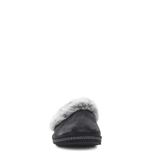 SKECHERS WOMENS COZY CAMPFIRE LOVELY LIFE - BLACK