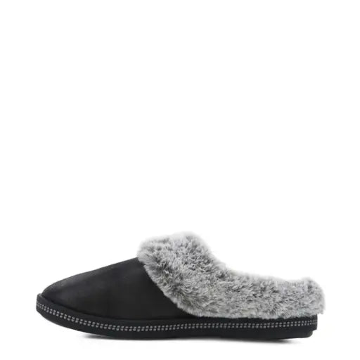SKECHERS WOMENS COZY CAMPFIRE LOVELY LIFE - BLACK