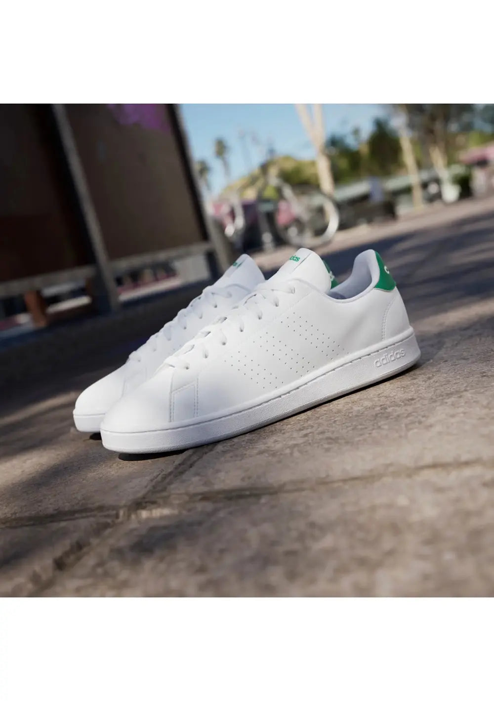 ADIDAS ADVANTAGE 2.0 - WHITE/GREEN