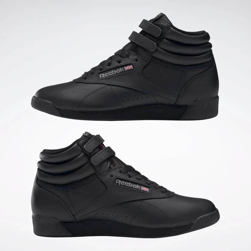 REEBOK WOMENS FREESTYLE HI BLACK Lotsa Shoes