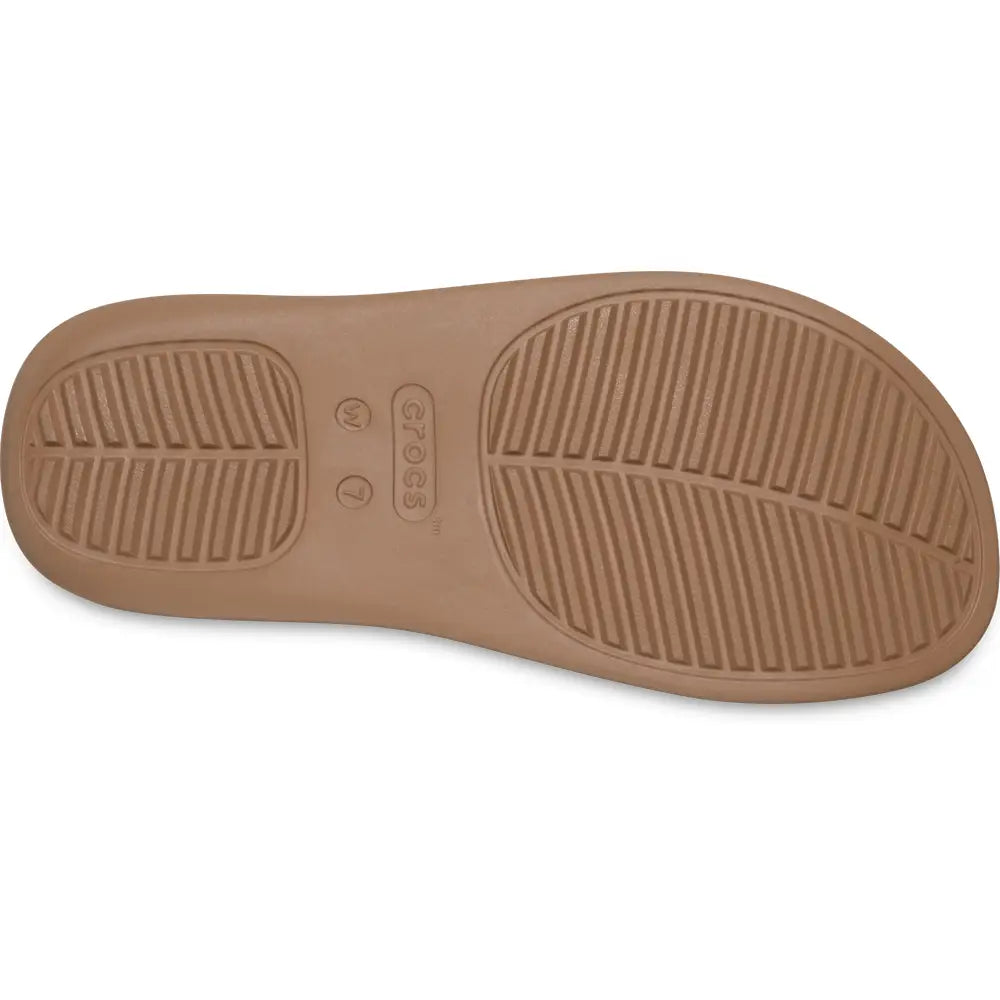 CROCS WOMENS GETAWAY PLATFORM FLIP - MILK CHOCOLATE