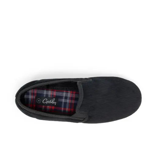 GROSBY MENS BLAKE 2 SLIPPERS - BLACK