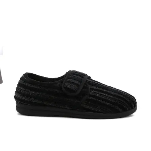 GROSBY MENS THURSTON SLIPPERS - BLACK