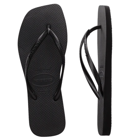 HAVAIANAS SLIM SQUARE - BLACK