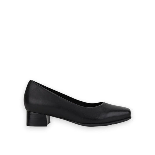 HUSH PUPPIES WOMENS THE LOW SQUARE - BLACK