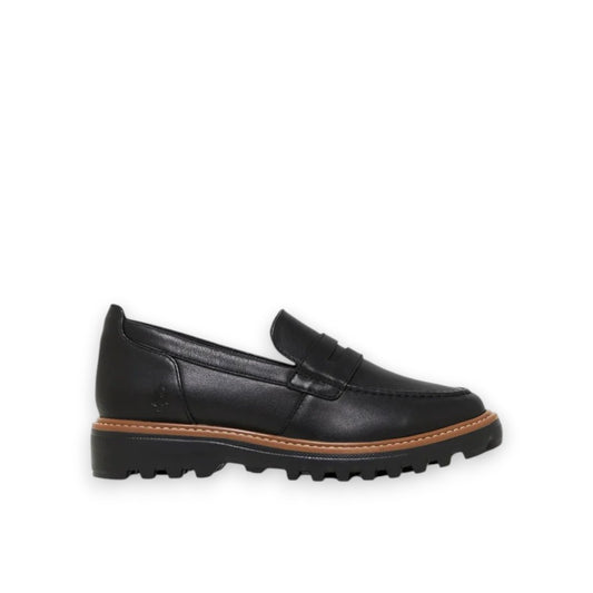HUSH PUPPIES WOMENS BEAU LOAFER - BLACK