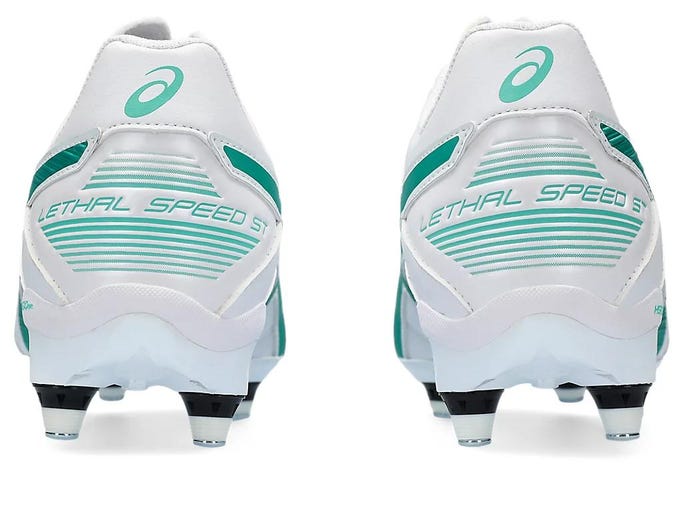 ASICS LETHAL SPEED ST 2 - WHITE/AURORA GREEN – Lotsa Shoes